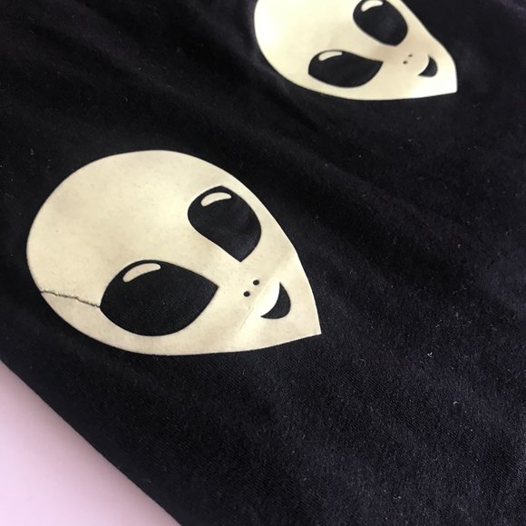 Topshop Alien Black Bodysuit, US Size 2 (Glow-in-the-dark) - Picture 4 of 6